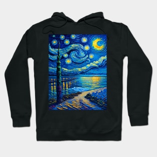 Clearwater at starry night Hoodie